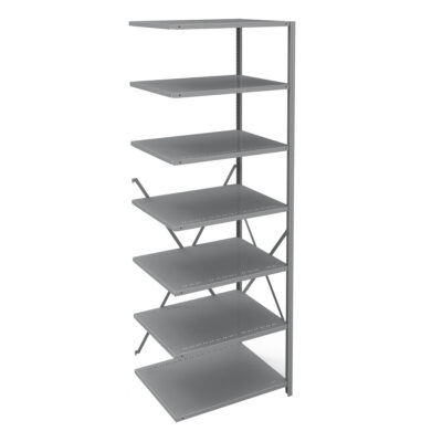 Élément de rayonnage Interlok, Acier, Sans boulons, Capacité 800 lb, 36" la x 100" h x 24" p