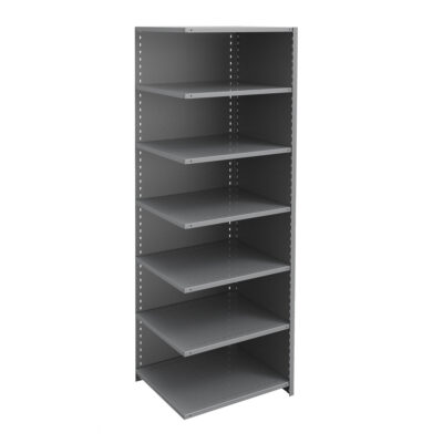 Élément de rayonnage Interlok, Acier, Sans boulons, Capacité 800 lb, 36" la x 100" h x 24" p