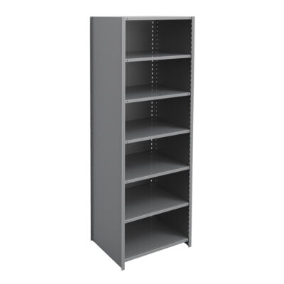 Élément de rayonnage Interlok, Acier, Sans boulons, Capacité 800 lb, 36" la x 100" h x 24" p