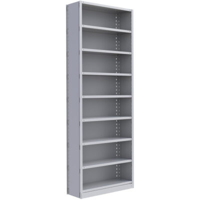Élément de rayonnage Interlok, Acier, Sans boulons, Capacité 800 lb, 36" la x 100" h x 24" p