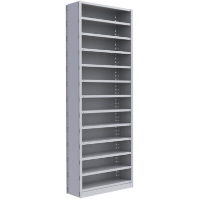 Élément de rayonnage Interlok, Acier, Sans boulons, Capacité 800 lb, 36" la x 100" h x 24" p