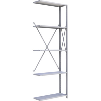 Élément de rayonnage Interlok, Acier, Sans boulons, Capacité 800 lb, 36" la x 100" h x 24" p