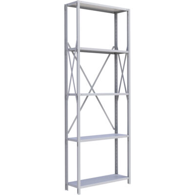 Élément de rayonnage Interlok, Acier, Sans boulons, Capacité 800 lb, 36" la x 100" h x 24" p
