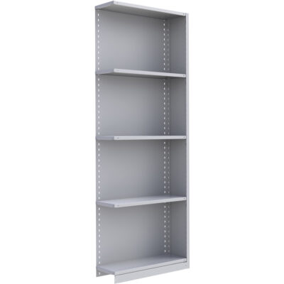 Élément de rayonnage Interlok, Acier, Sans boulons, Capacité 800 lb, 36" la x 100" h x 24" p