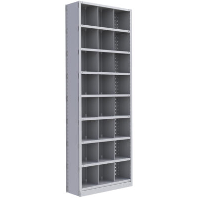 Élément de rayonnage Interlok, Acier, Sans boulons, Capacité 800 lb, 36" la x 100" h x 24" p