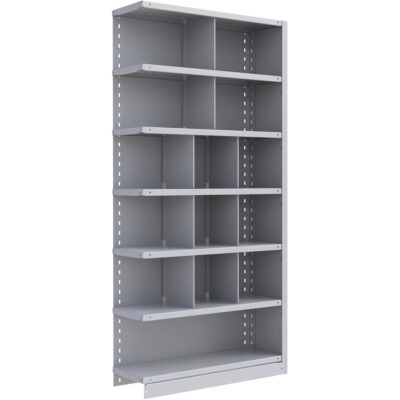 Élément de rayonnage Interlok, Acier, Sans boulons, Capacité 800 lb, 36" la x 76" h x 12" p