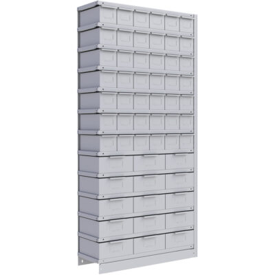 Élément de rayonnage Interlok, Acier, Sans boulons, Capacité 800 lb, 36" la x 76" h x 12" p