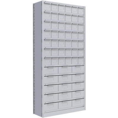 Élément de rayonnage Interlok, Acier, Sans boulons, Capacité 800 lb, 36" la x 76" h x 12" p