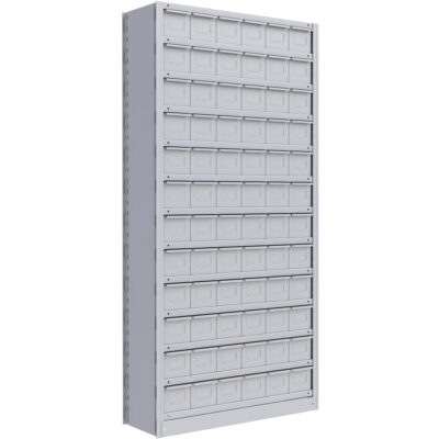 Élément de rayonnage Interlok, Acier, Sans boulons, Capacité 800 lb, 36" la x 76" h x 18" p