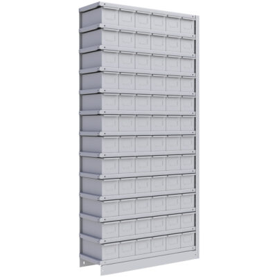 Élément de rayonnage Interlok, Acier, Sans boulons, Capacité 800 lb, 36" la x 76" h x 18" p