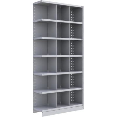 Élément de rayonnage Interlok, Acier, Sans boulons, Capacité 800 lb, 36" la x 76" h x 24" p