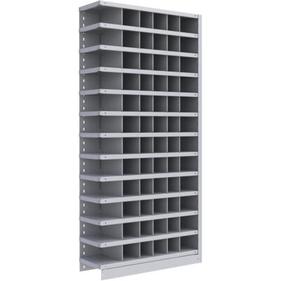 Élément de rayonnage Interlok, Acier, Sans boulons, Capacité 800 lb, 36" la x 76" h x 24" p