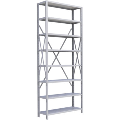 Élément de rayonnage Interlok, Acier, Sans boulons, Capacité 800 lb, 36" la x 88" h x 12" p