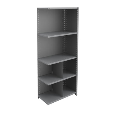 Élément de rayonnage Interlok, Acier, Sans boulons, Capacité 800 lb, 36" la x 88" h x 12" p