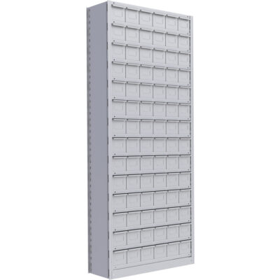 Élément de rayonnage Interlok, Acier, Sans boulons, Capacité 800 lb, 36" la x 88" h x 18" p
