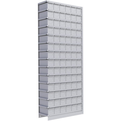 Élément de rayonnage Interlok, Acier, Sans boulons, Capacité 800 lb, 36" la x 88" h x 18" p