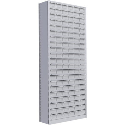 Élément de rayonnage Interlok, Acier, Sans boulons, Capacité 800 lb, 36" la x 88" h x 18" p