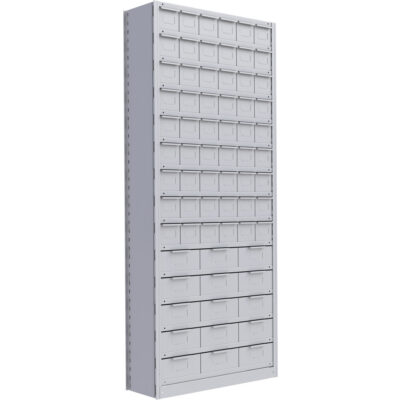 Élément de rayonnage Interlok, Acier, Sans boulons, Capacité 800 lb, 36" la x 88" h x 18" p
