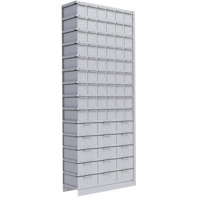 Élément de rayonnage Interlok, Acier, Sans boulons, Capacité 800 lb, 36" la x 88" h x 18" p