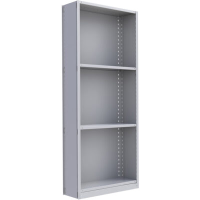 Élément de rayonnage Interlok, Acier, Sans boulons, Capacité 800 lb, 36" la x 88" h x 24" p