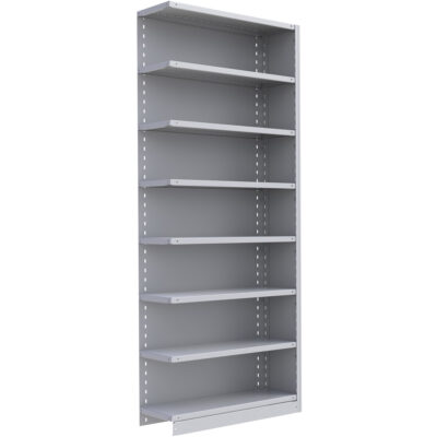 Élément de rayonnage Interlok, Acier, Sans boulons, Capacité 800 lb, 36" la x 88" h x 24" p