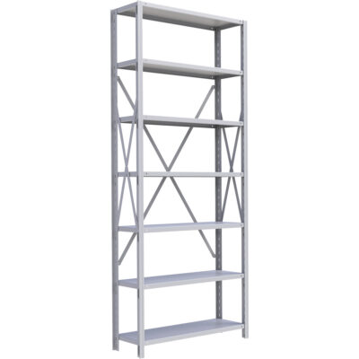 Élément de rayonnage Interlok, Acier, Sans boulons, Capacité 800 lb, 36" la x 88" h x 24" p