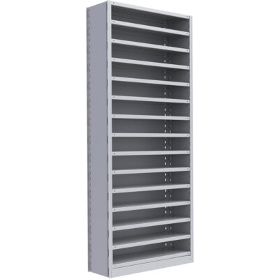 Élément de rayonnage Interlok, Acier, Sans boulons, Capacité 800 lb, 36" la x 88" h x 24" p