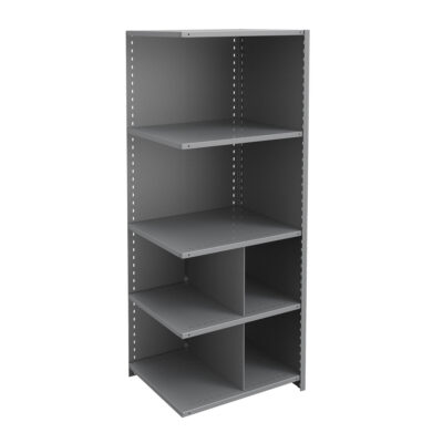 Élément de rayonnage Interlok, Acier, Sans boulons, Capacité 800 lb, 36" la x 88" h x 24" p