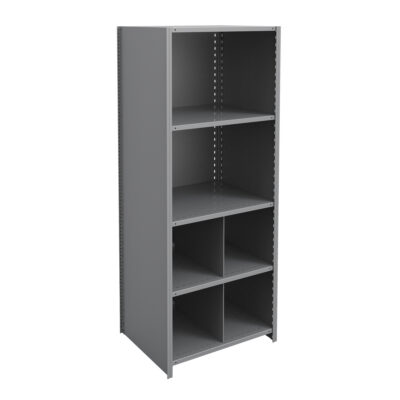Élément de rayonnage Interlok, Acier, Sans boulons, Capacité 800 lb, 36" la x 88" h x 24" p