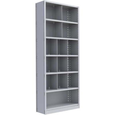 Élément de rayonnage Interlok, Acier, Sans boulons, Capacité 800 lb, 36" la x 88" h x 24" p
