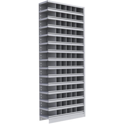 Élément de rayonnage Interlok, Acier, Sans boulons, Capacité 800 lb, 36" la x 88" h x 24" p