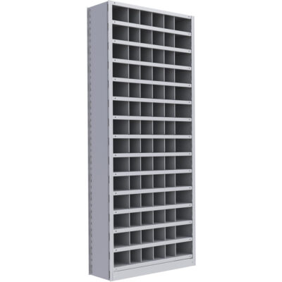 Élément de rayonnage Interlok, Acier, Sans boulons, Capacité 800 lb, 36" la x 88" h x 24" p
