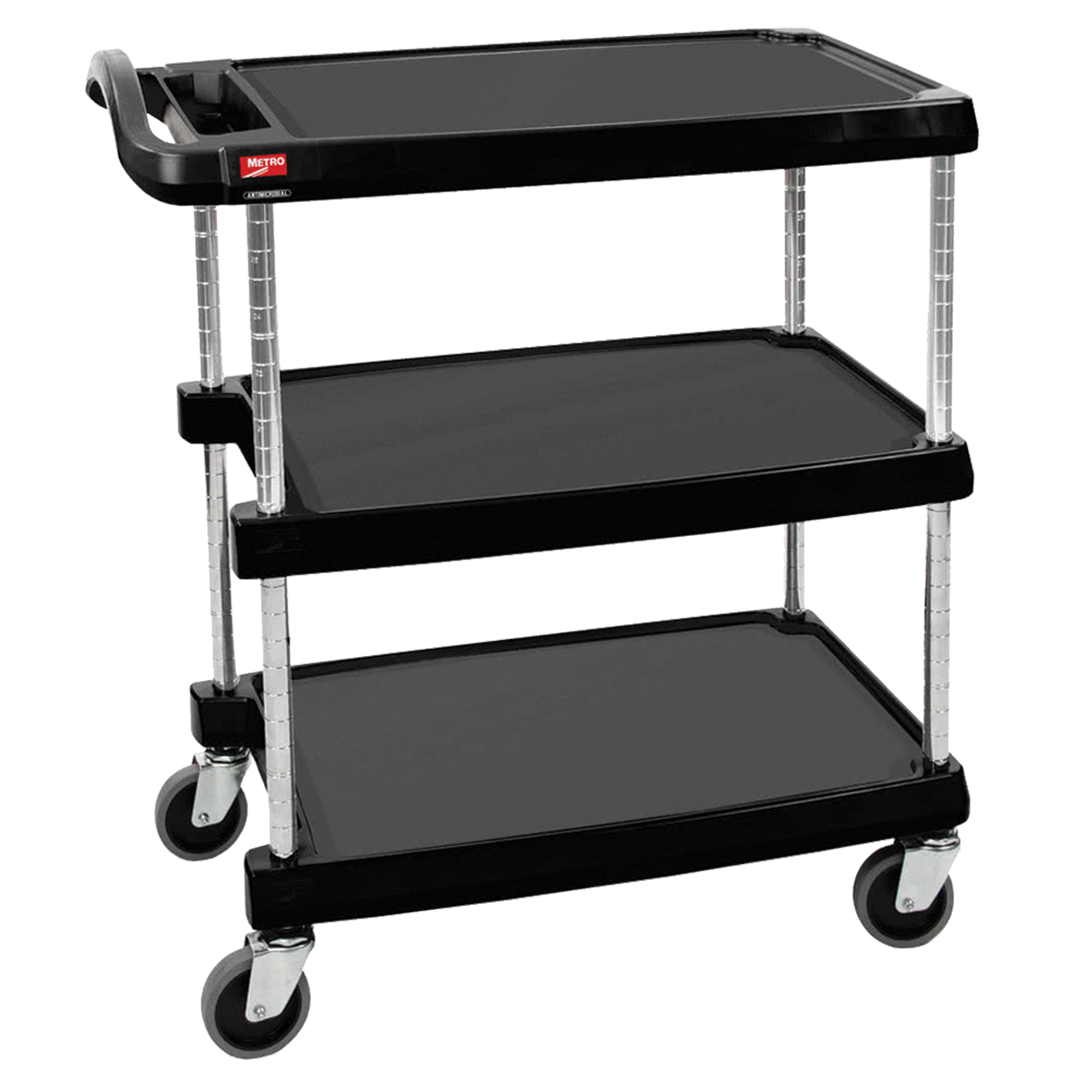 Chariot utilitaire myCartMC, 3 tiers, 16" x 35-1/2" x 27", Capacité 400 lb