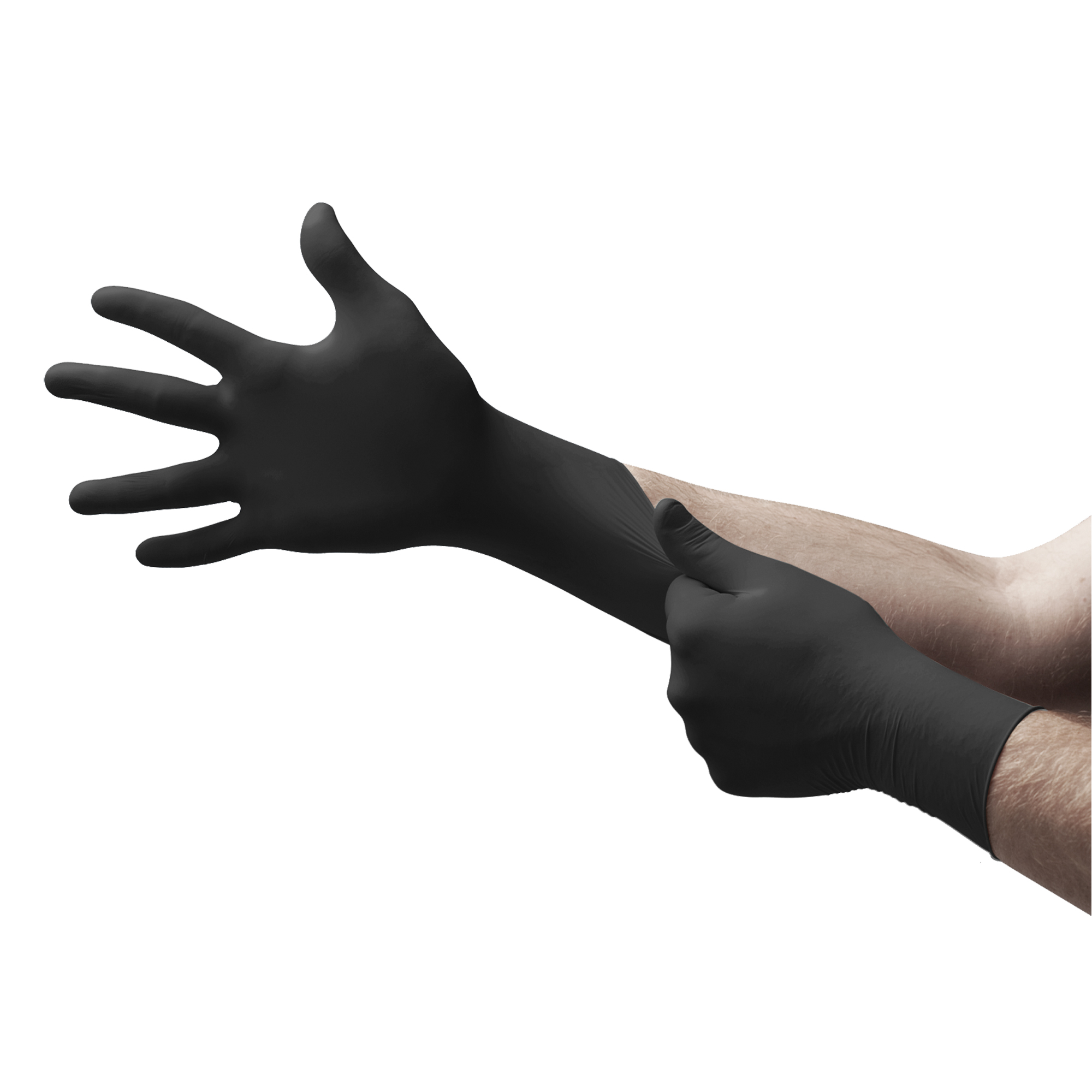 Gants Black DragonMD Zero, T-petit, Nitrile, 4,5 mils, Sans poudre, Noir, Classe 2