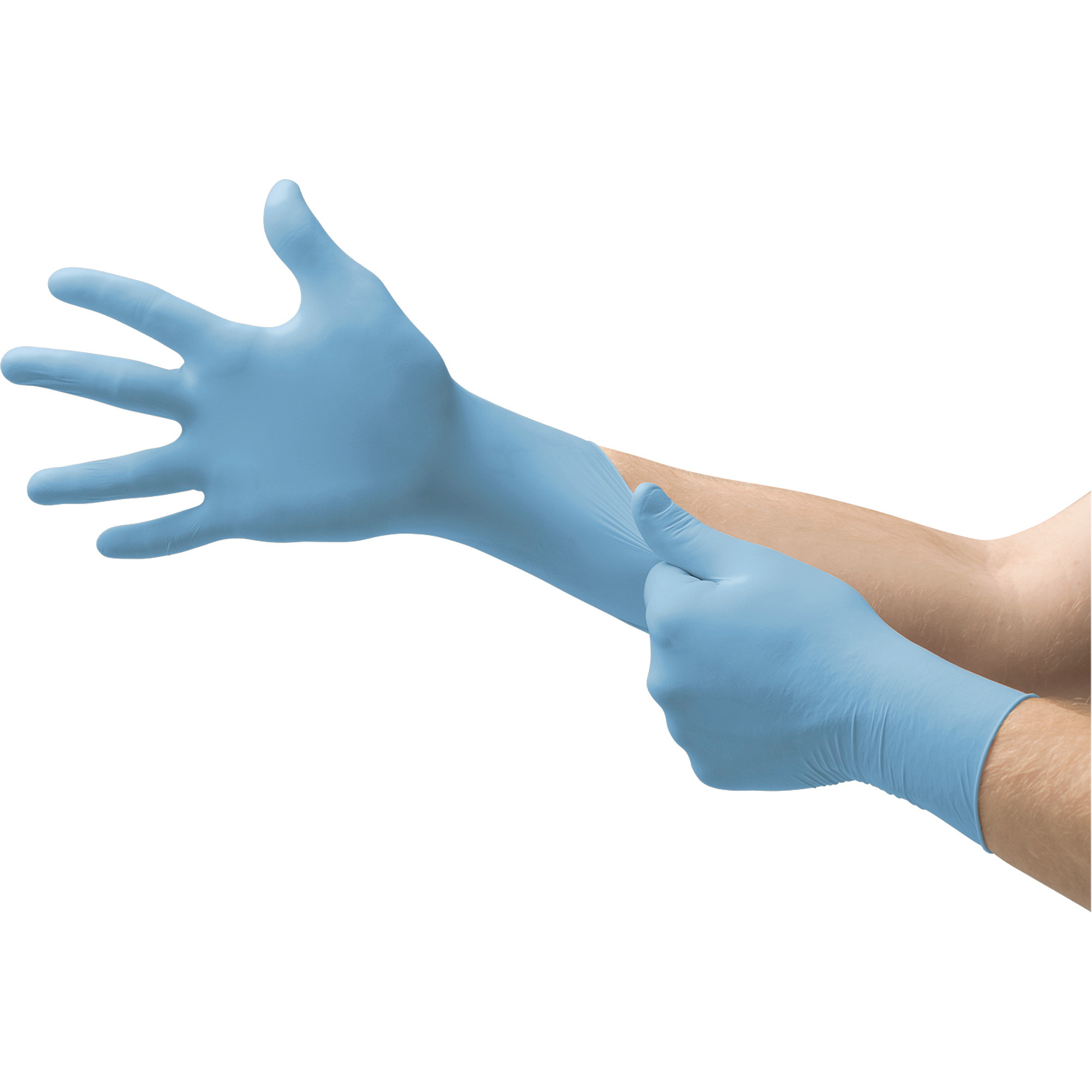 Gants jetables N20, Petit, Nitrile, 4,7 mils, Sans poudre, Bleu