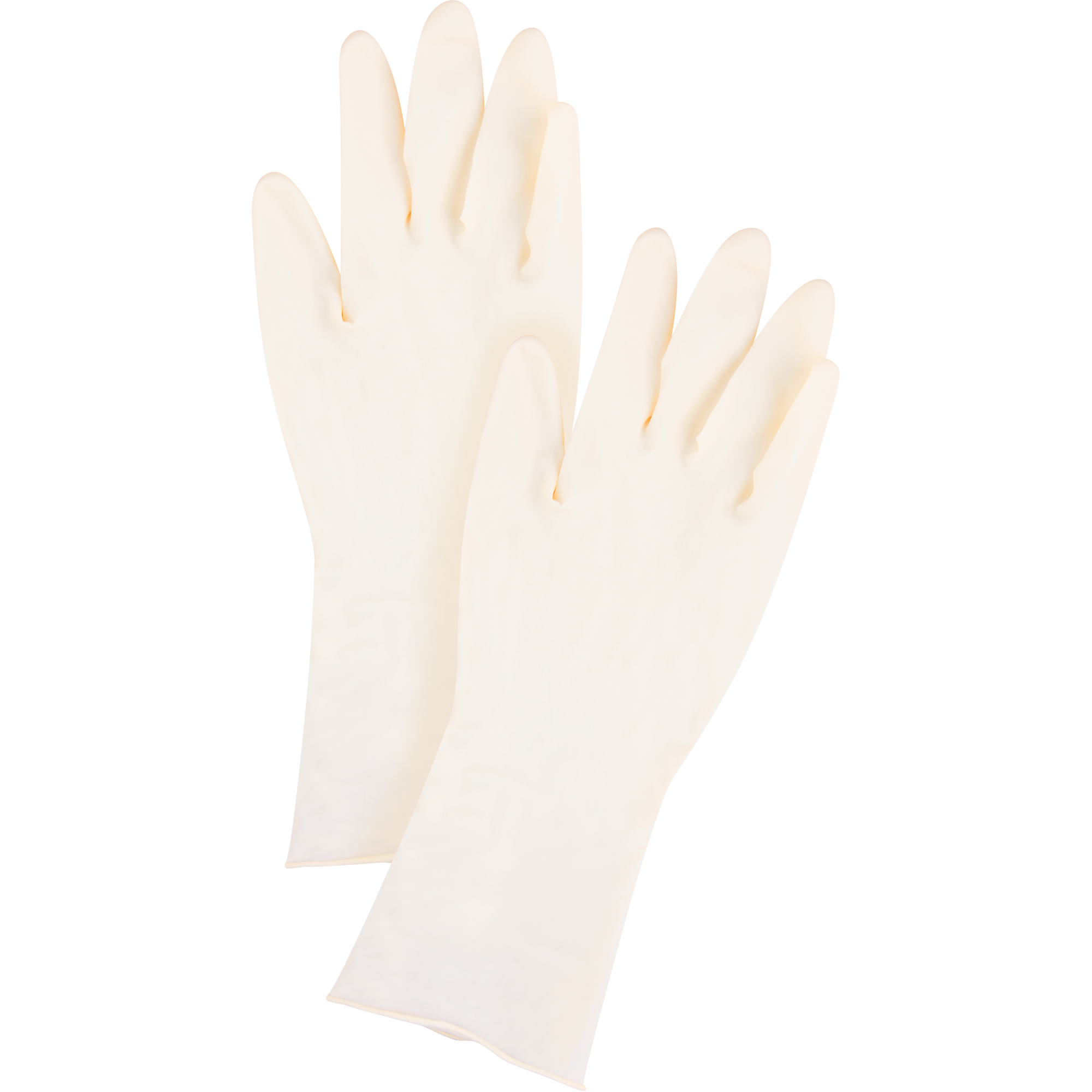 Gants jetables, Petit, Latex, 11 mils, Sans poudre, Naturel, Classe 2