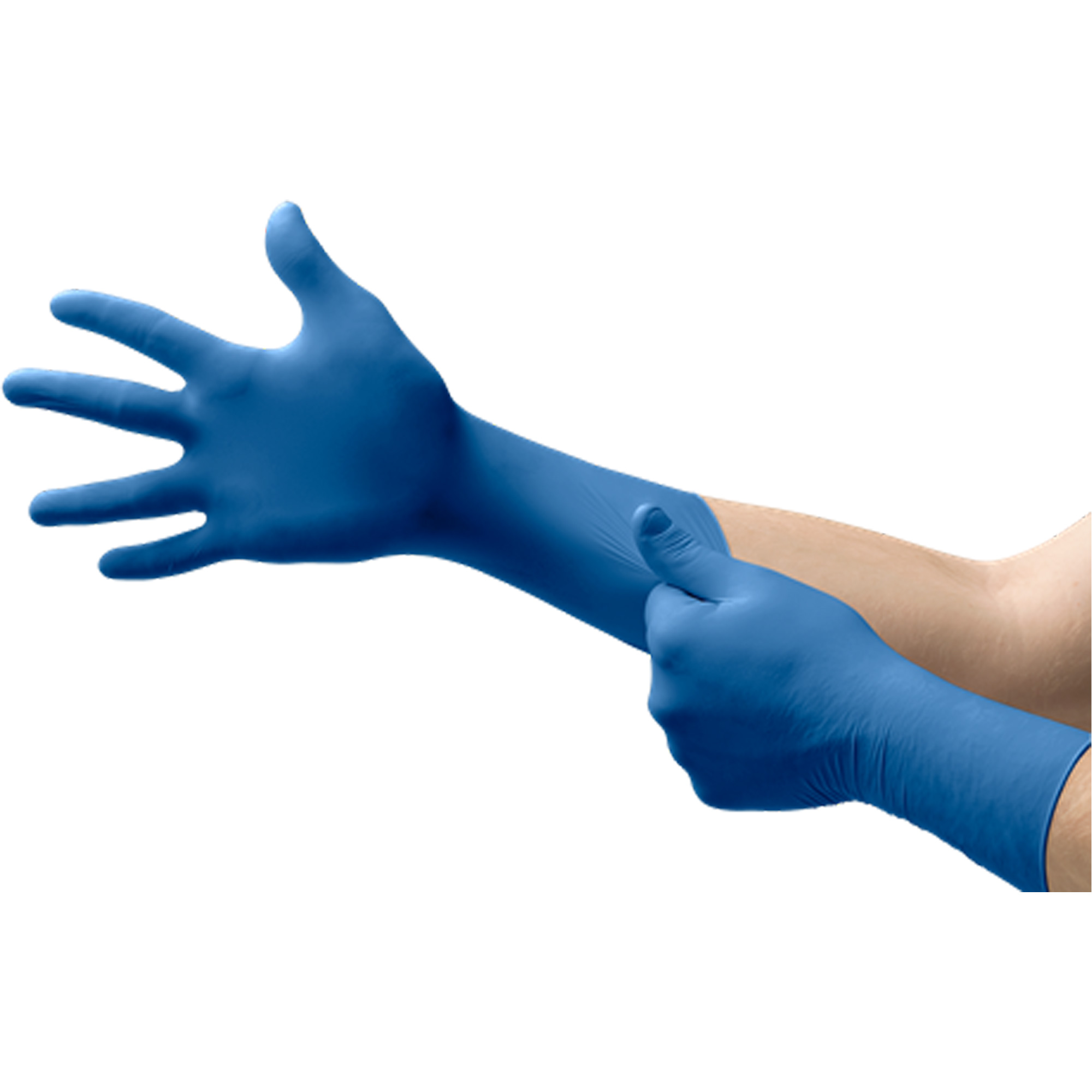 Gants UltraSenseMD EC, 7/Petit, Nitrile, 5 mils, Sans poudre, Bleu, Classe 2