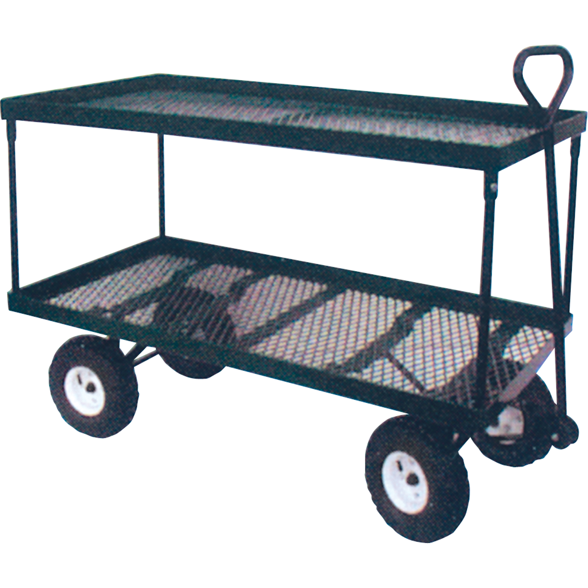 Chariot double plateforme métal, 24" la x 48" la x Capacité 600 lb