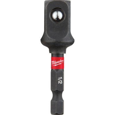 Adaptateur de douille à chocs ShockwaveMC, 1/4" Prise, Dimension mâle 1/2", Sphérique, 2" lo