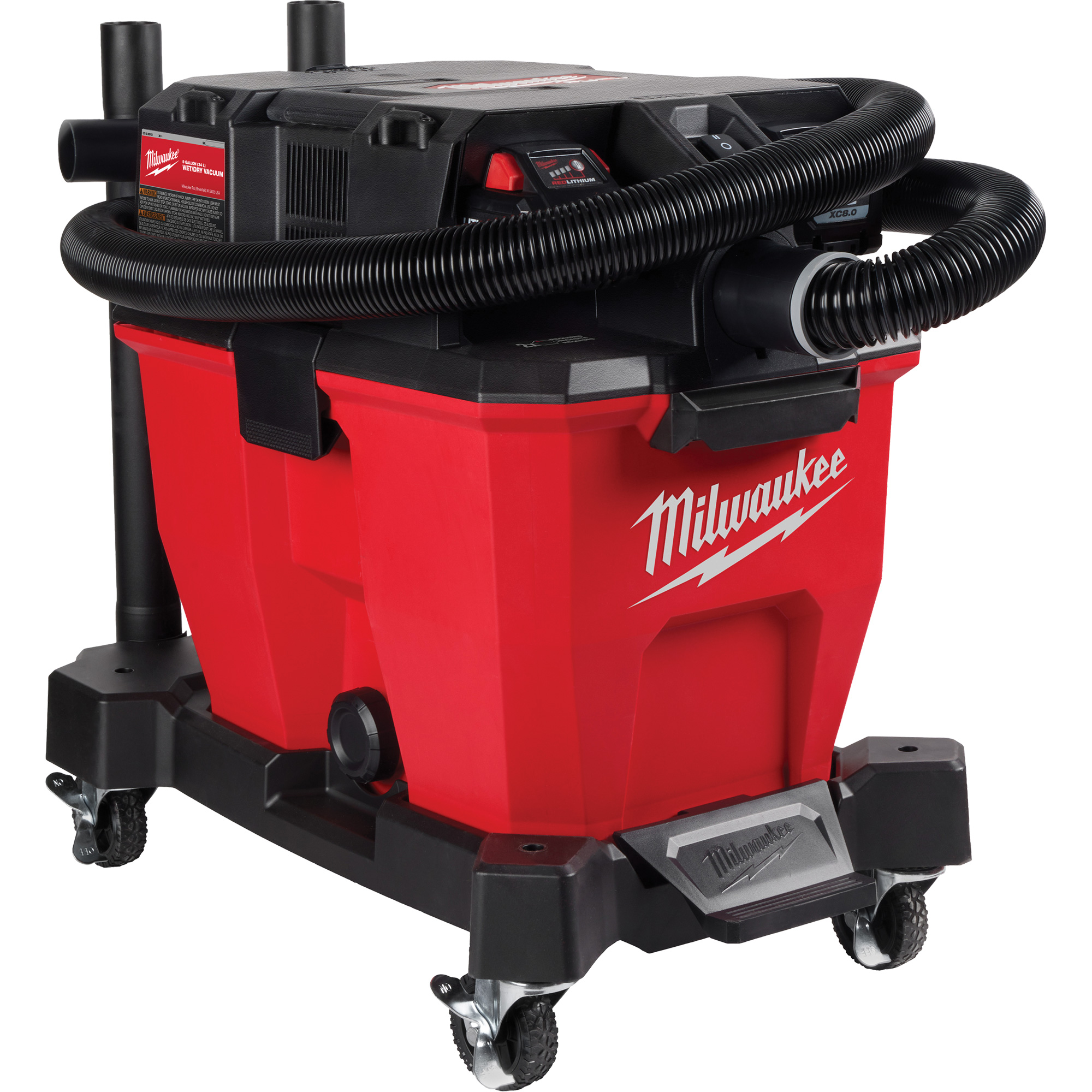 Aspirateur sec/humide sans fil à bloc-pile double M18 FuelMC, 18 V, Capacité 9 gal.