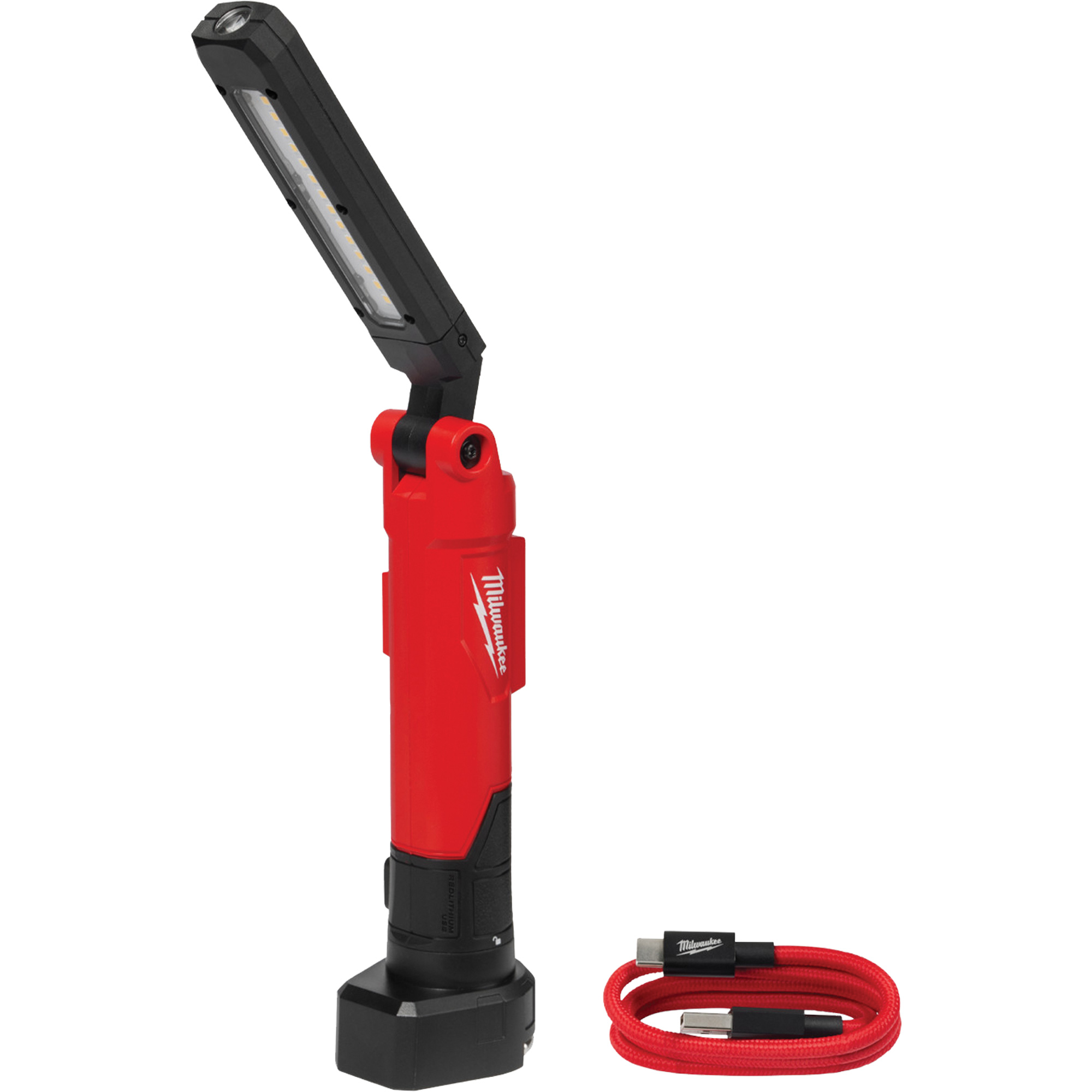 Bâton lumineux USB RedlithiumMC avec aimant, Crochet/Magnétique, Rechargeable, 550 lumens