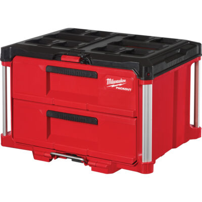 Boîte à outils avec 2 tiroirs PackoutMC, 16-1/3" x 14-1/3" x 22-1/5", Rouge