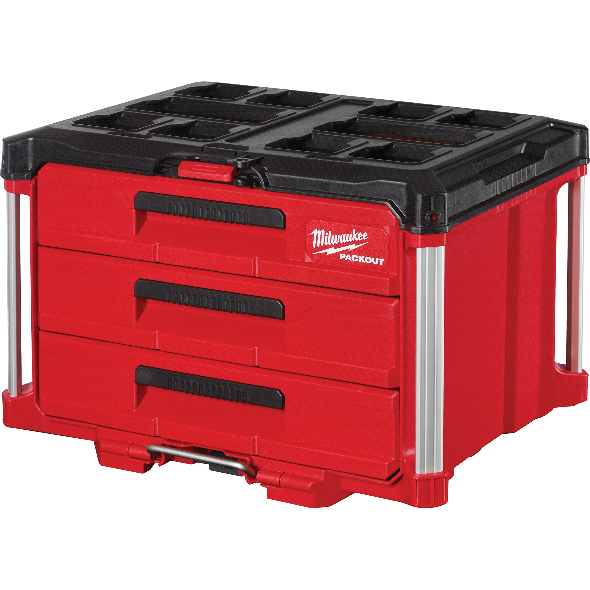 Boîte à outils avec 3 tiroirs PackoutMC, 16-1/3" x 14-1/3" x 22-1/5", Noir/Rouge