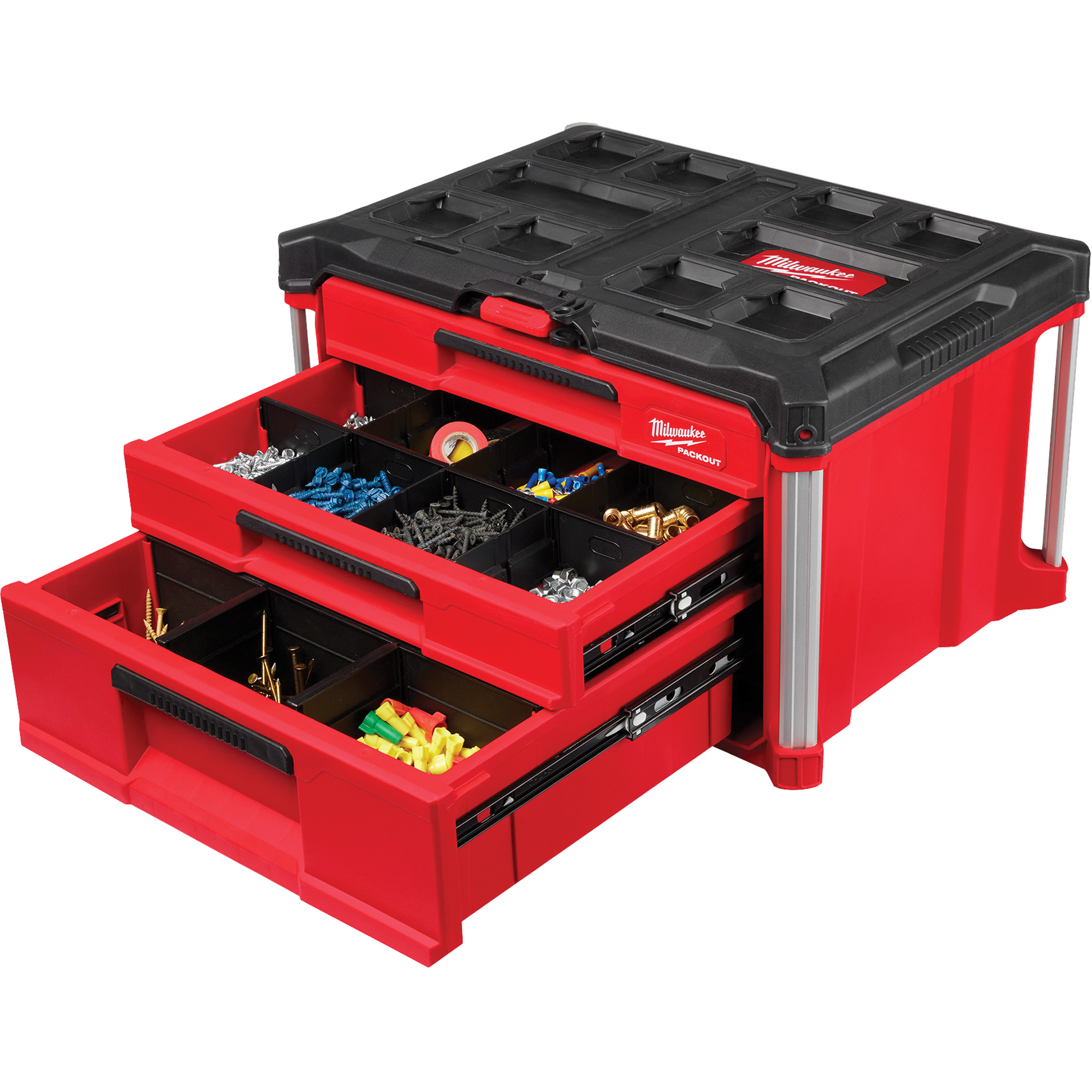Boîte à outils avec 3 tiroirs PackOutMC, 16-3/10" x 22-1/5" x 14-3/10", Rouge