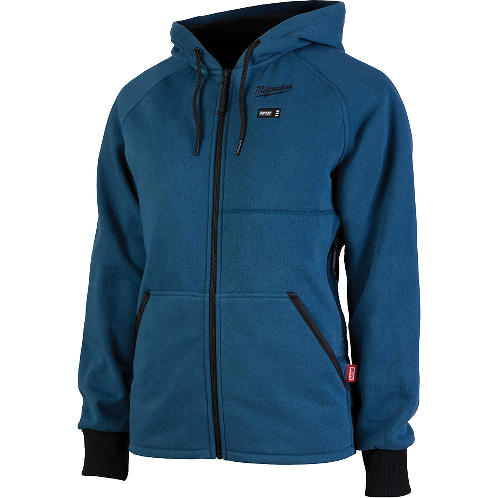 Chandail à capuchon chauffant M12MC complet, Femmes, 2T-Grand, Bleu, Polyester