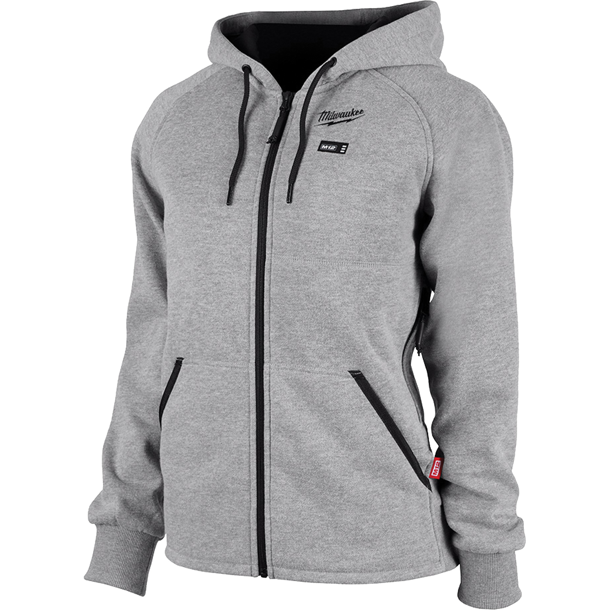 Chandail à capuchon chauffant M12MC complet, Femmes, T-Grand, Gris, Polyester