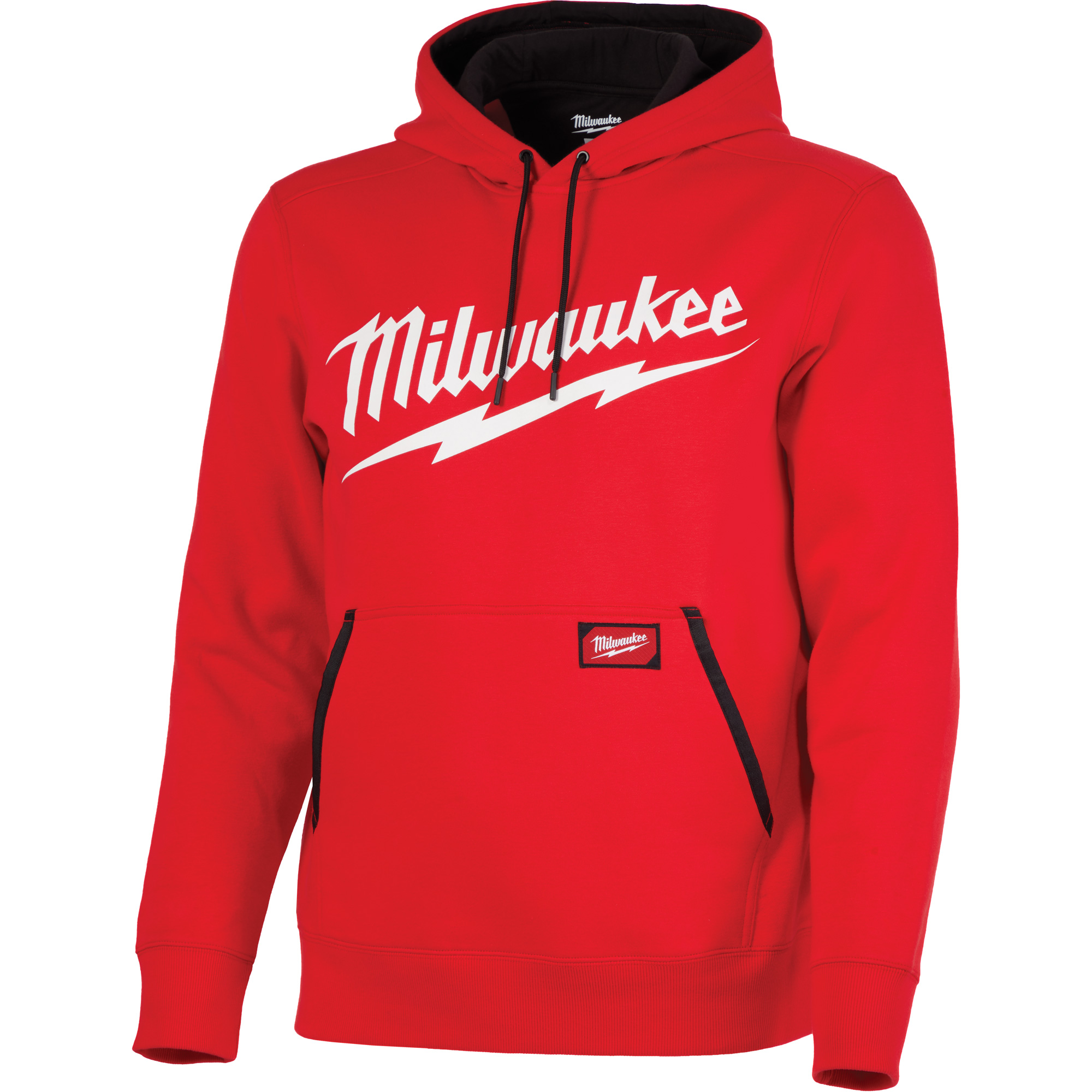 Chandail à capuchon de poids moyen avec logo MilwaukeeMD, Hommes, 2T-Grand, Rouge