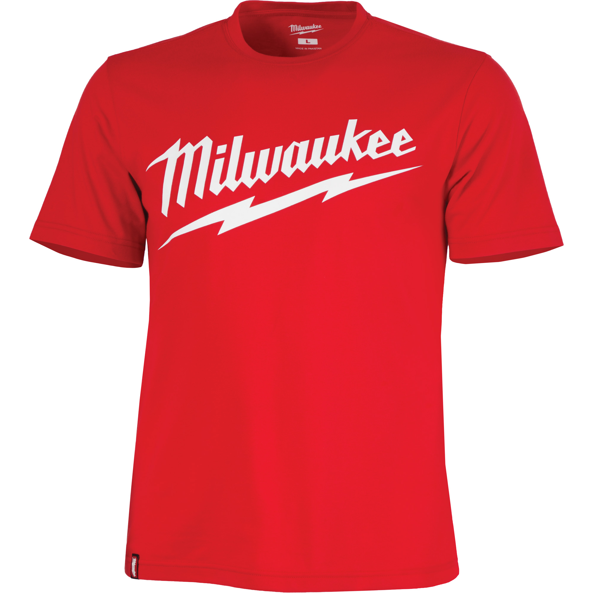 Chandail à manches courtes très résistant avec logo MilwaukeeMD, Hommes, Moyen, Rouge