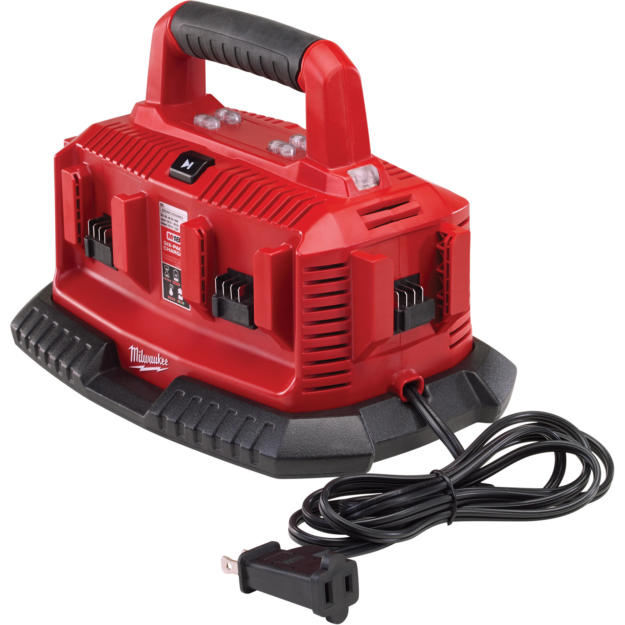 Chargeur de type séquentiel pour six piles M18MC, 18 V, Lithium-ion