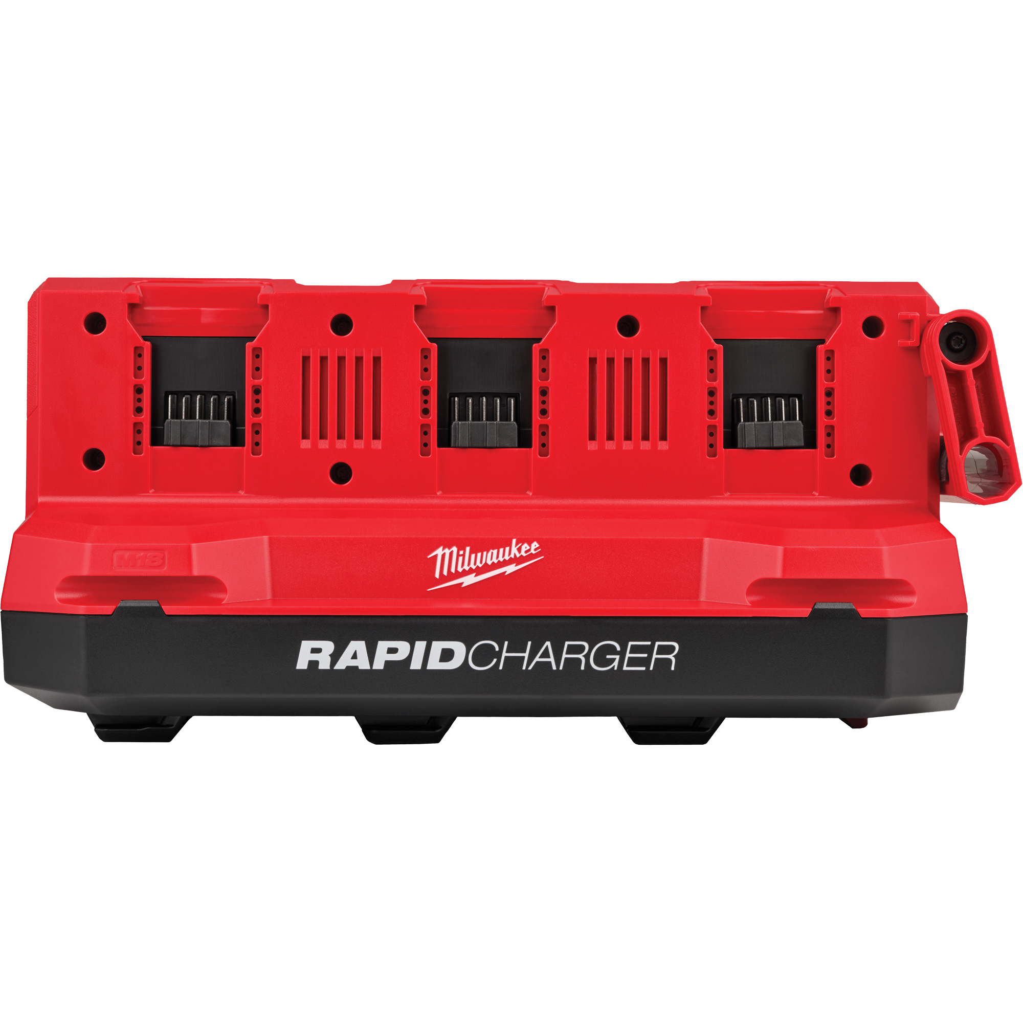 Chargeur rapide M18MC à six baies en guirlande avec compatibilité PACKOUTMC, 18 V, Lithium-ion